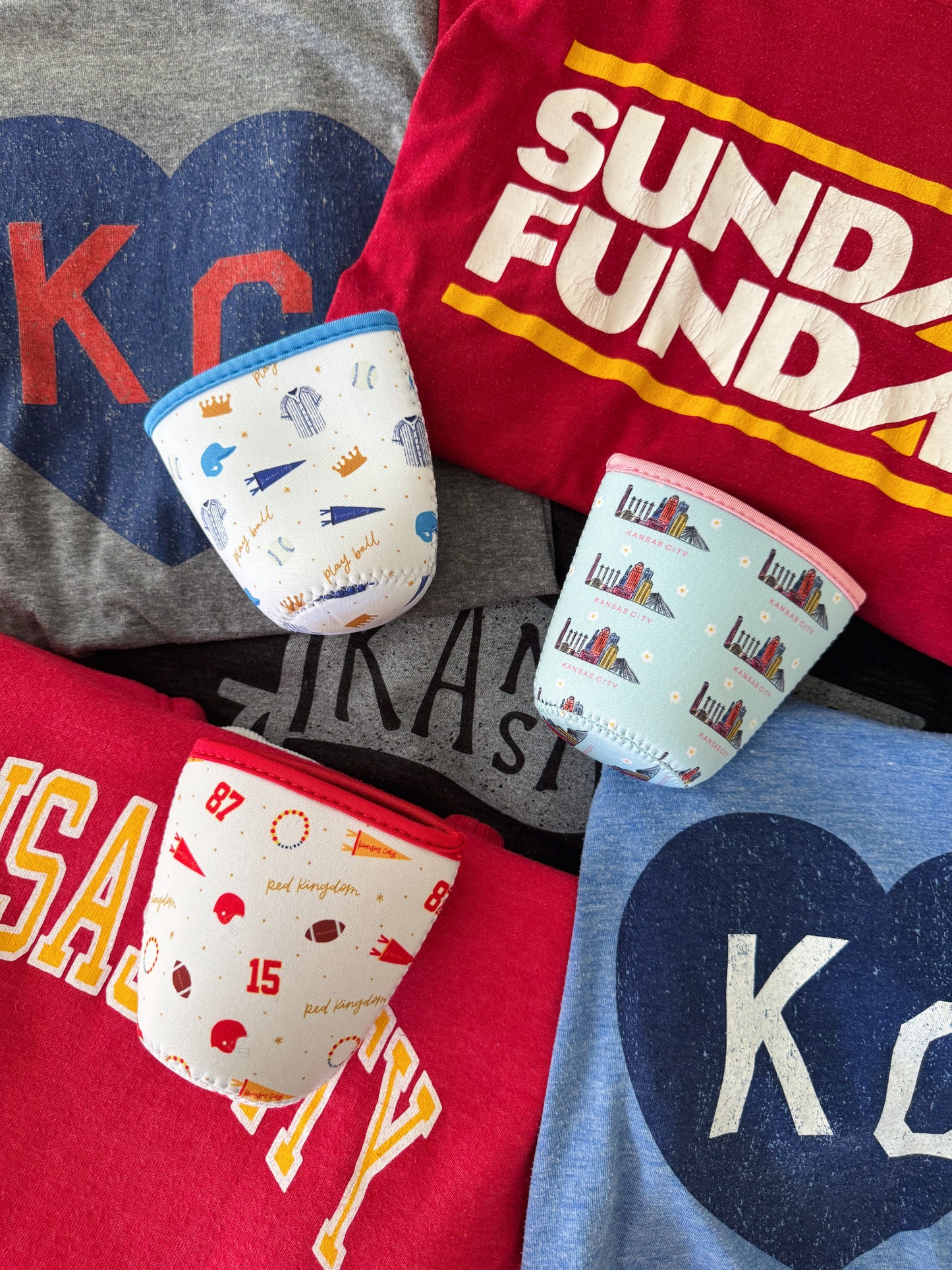 Kansas City Football Iced Drink Coozie