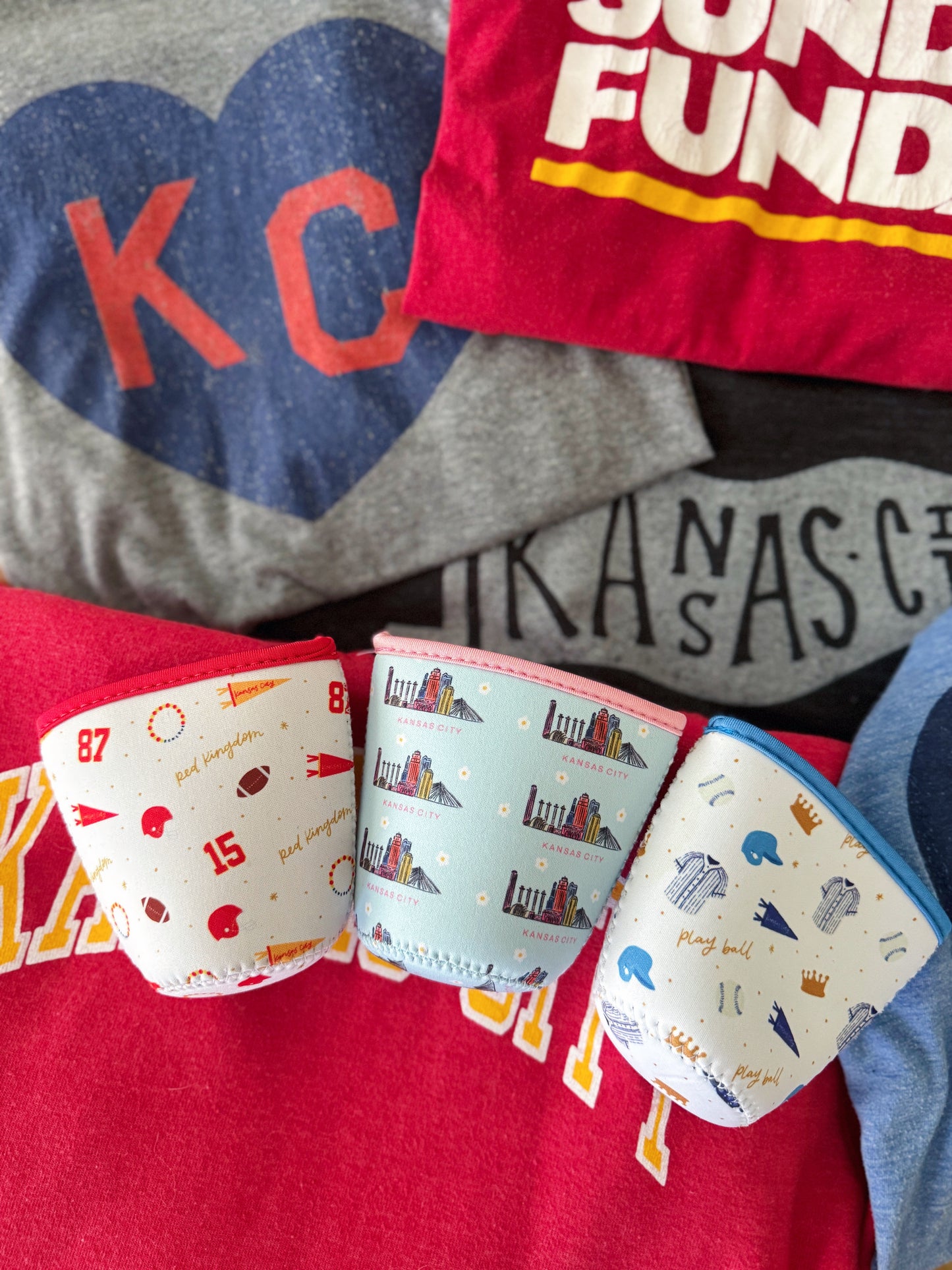 Kansas City Football Iced Drink Coozie