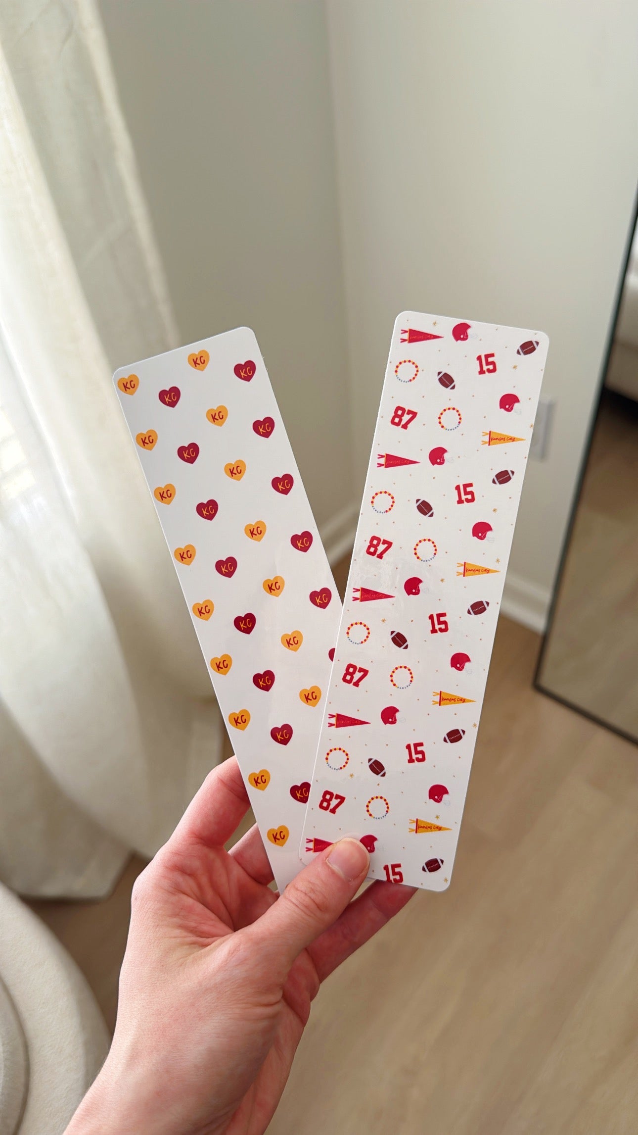 Kansas City Football Bookmarks (Set of 2)