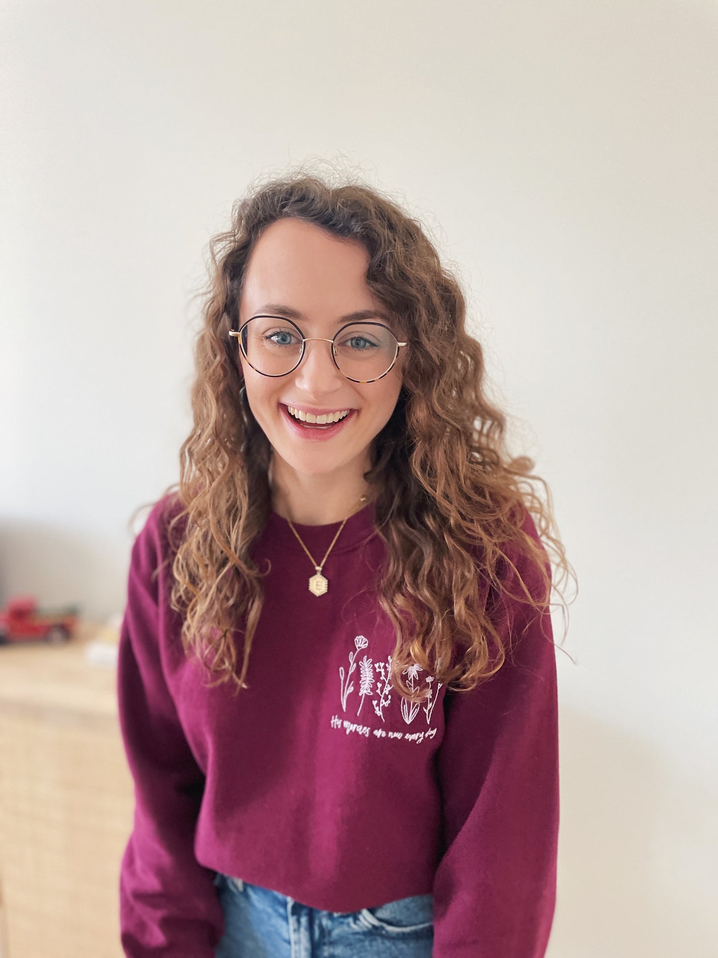 His Mercies Are New Every Day Embroidered Crewneck