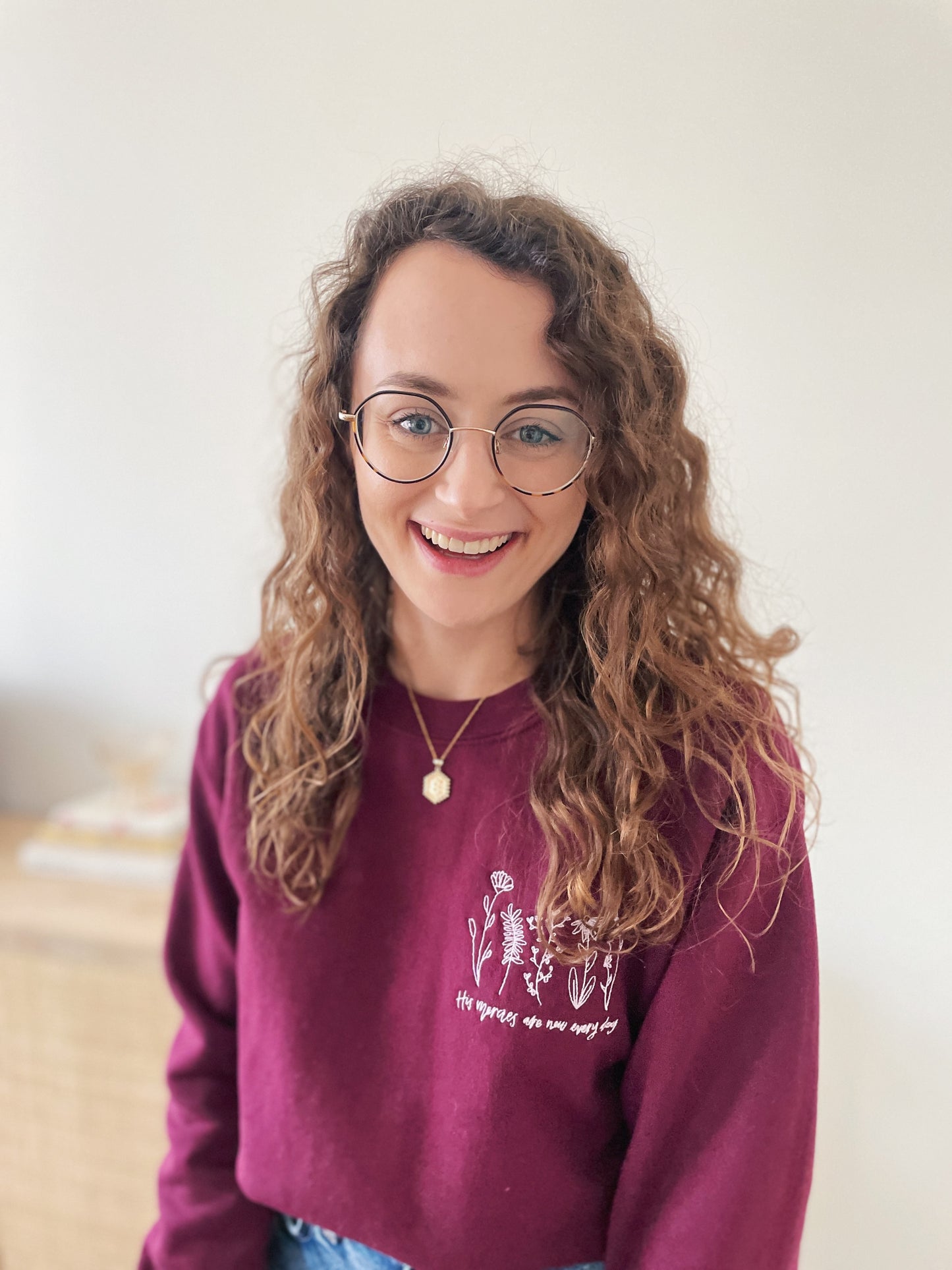 His Mercies Are New Every Day Embroidered Crewneck