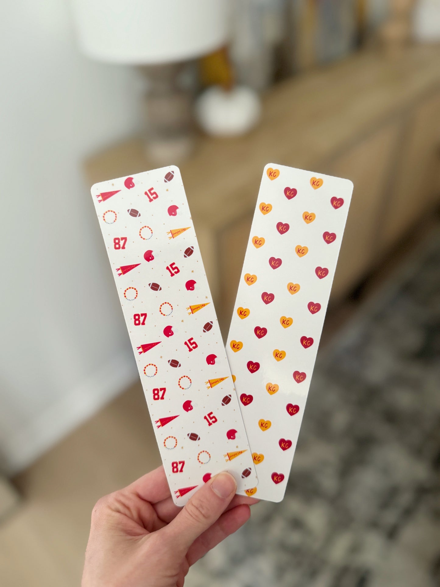 Kansas City Football Bookmark