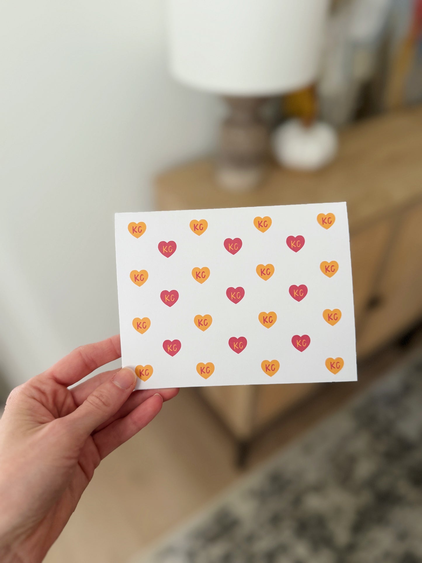 KC Heart Blank Cards (Set of 5)