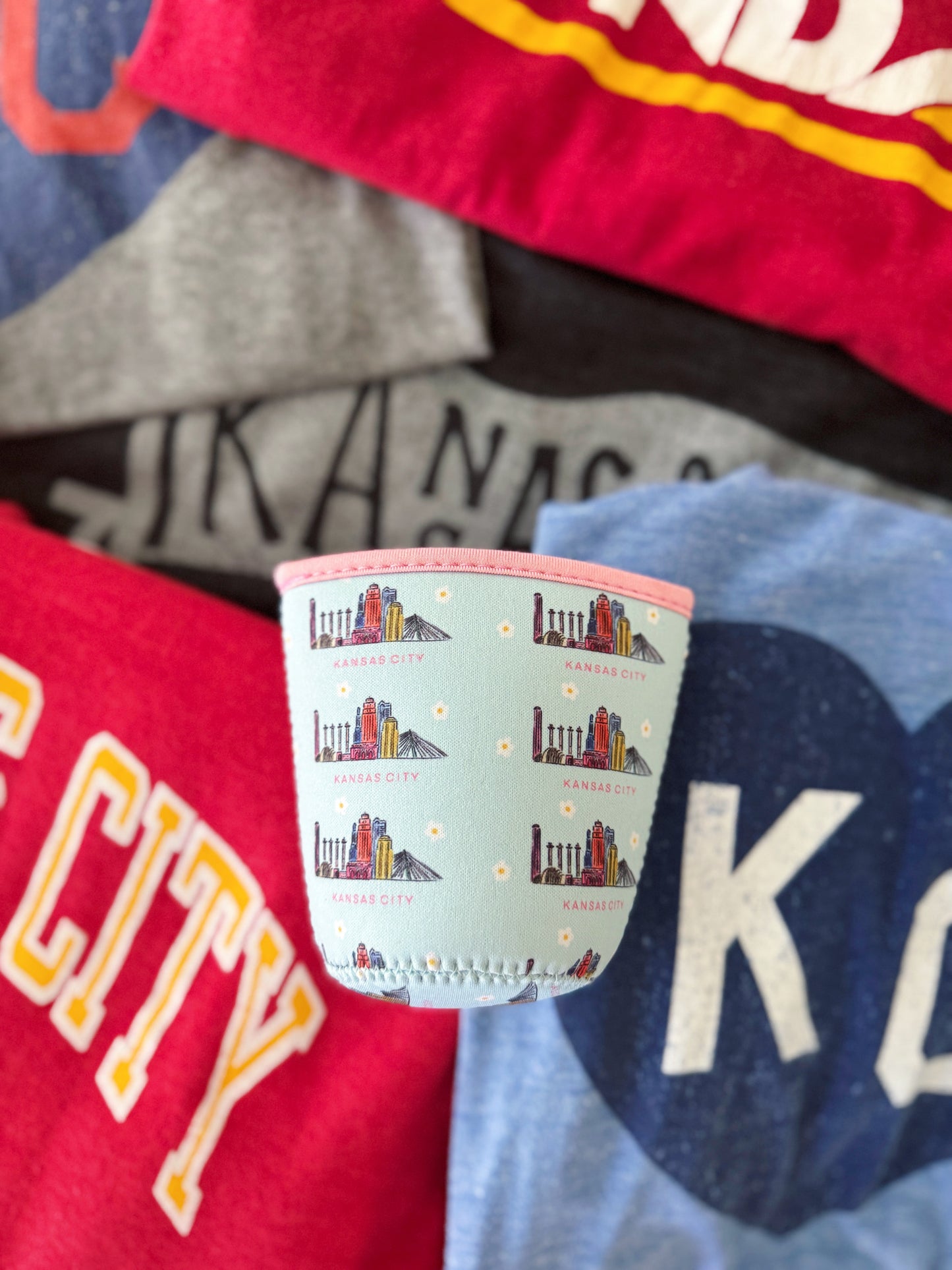 Kansas City Skyline Iced Drink Coozie
