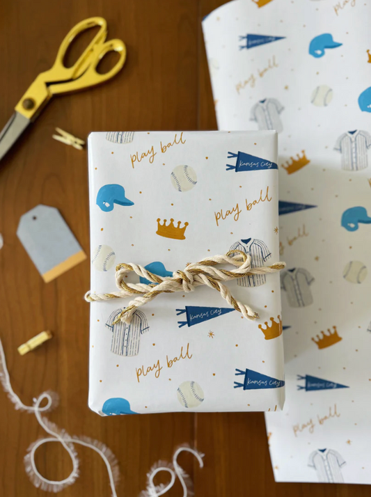 Kansas City Baseball Wrapping Paper