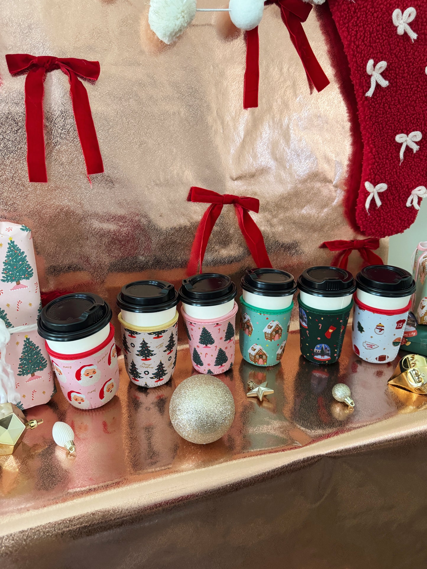 Kansas City Christmas Tree Iced/Hot Drink Coozie