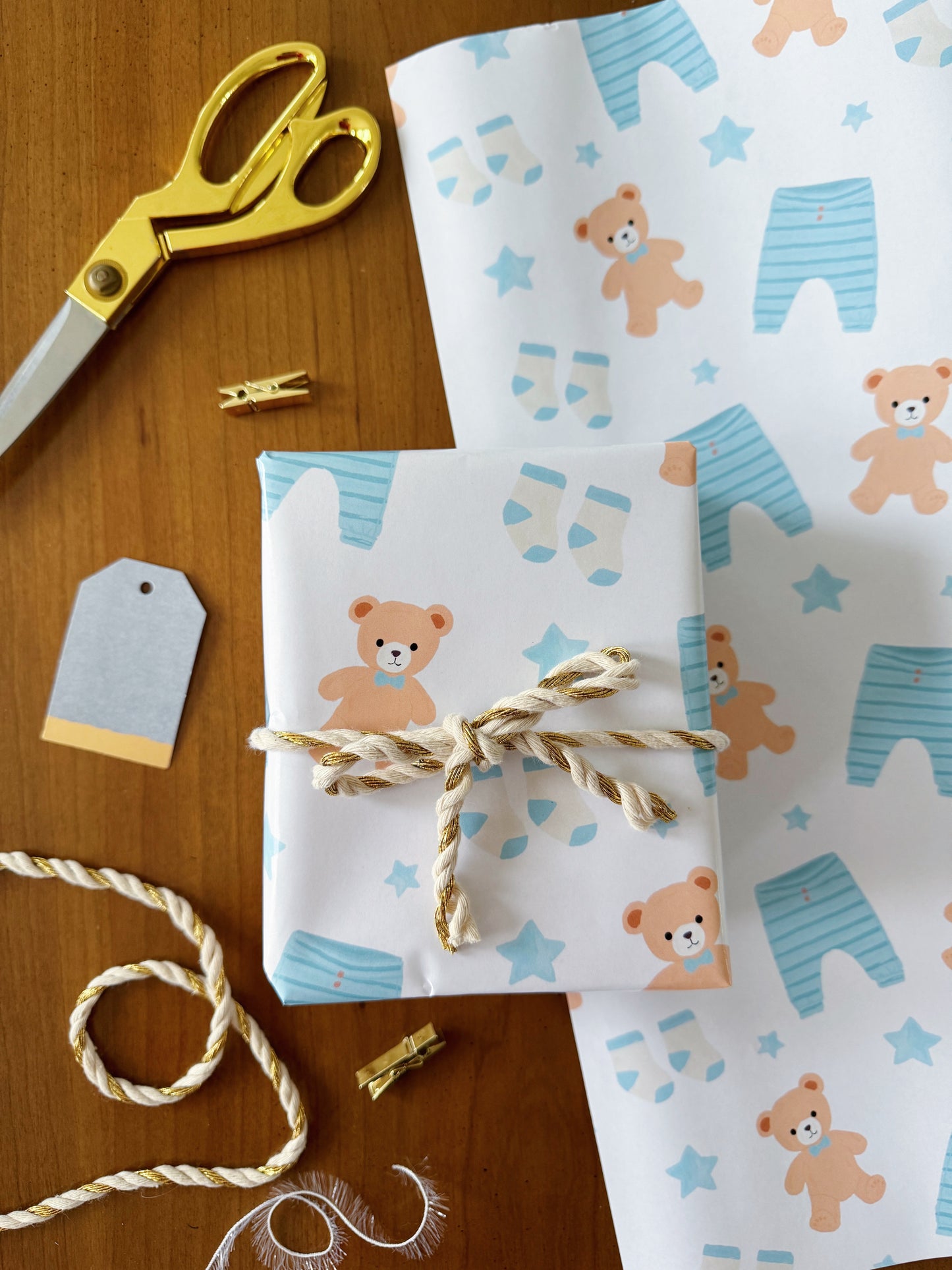 Baby Boy Wrapping Paper