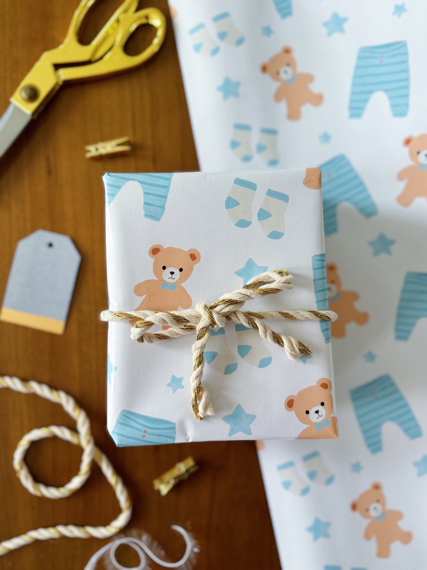 Baby Boy Wrapping Paper