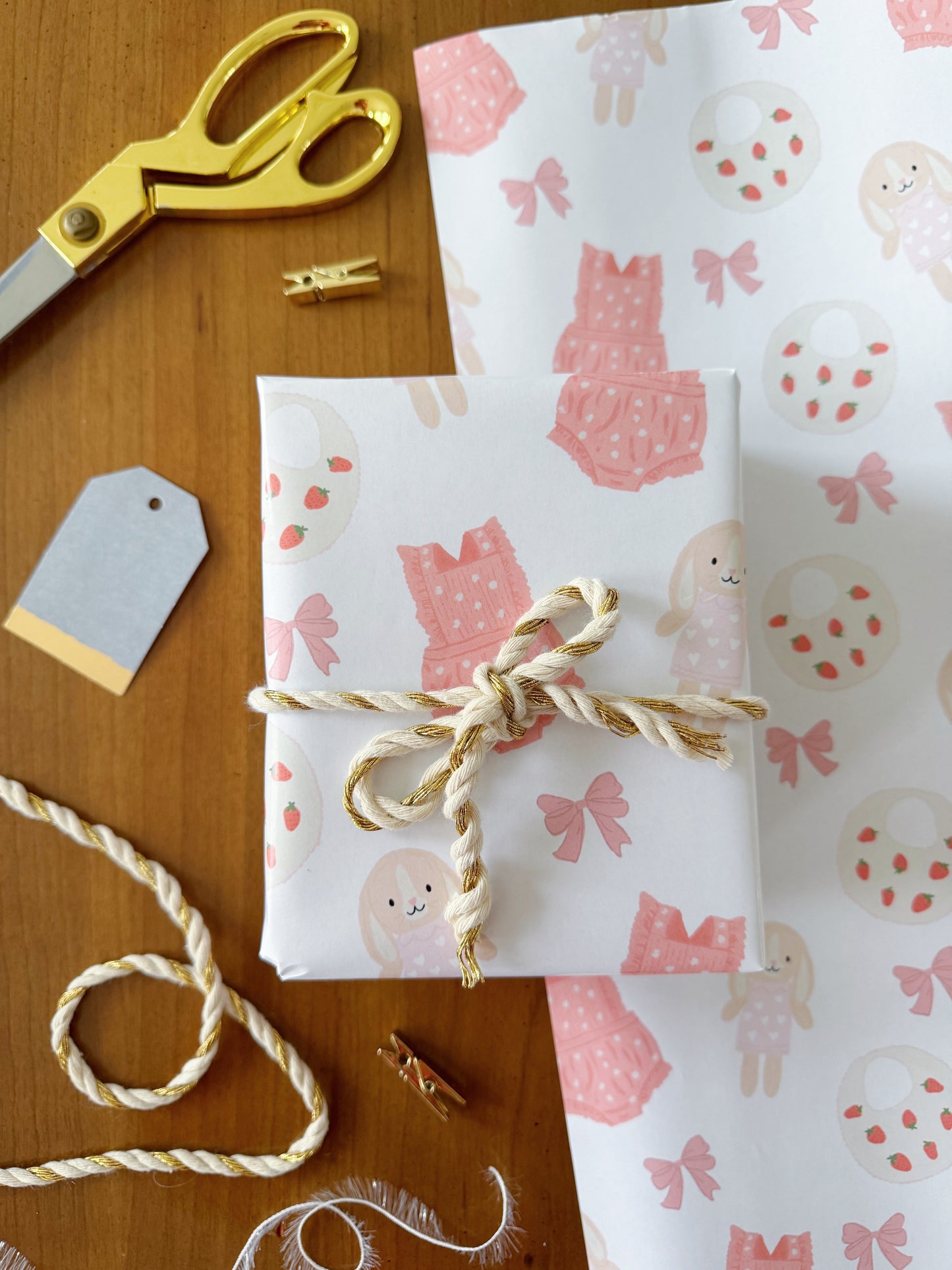 Baby Girl Wrapping Paper