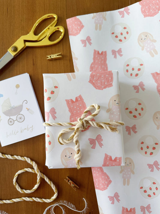Baby Girl Wrapping Paper