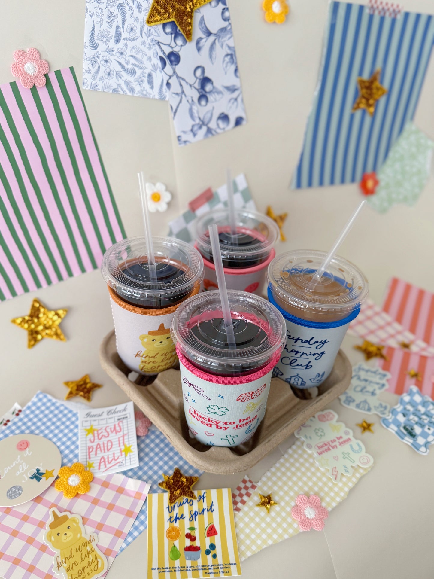 Jesus Paid It All Iced/Hot Coffee Coozie