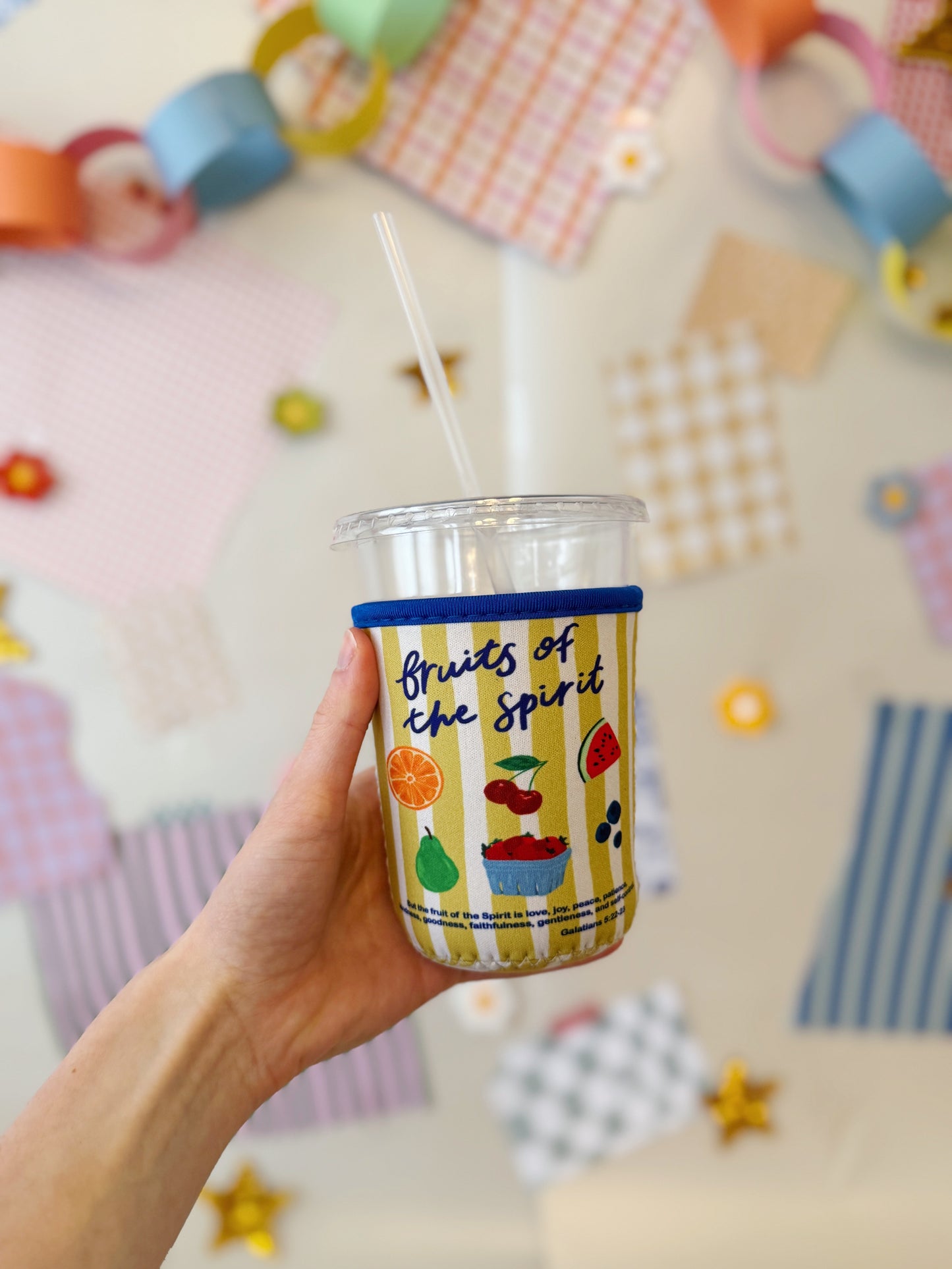 Fruits of The Spirit Iced/Hot Coffee Coozie