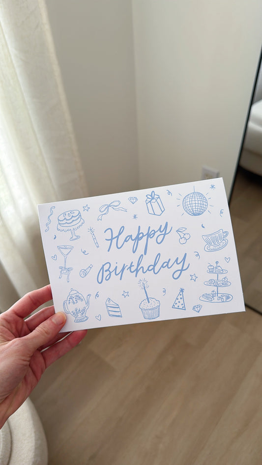 Happy Birthday Doodle Card
