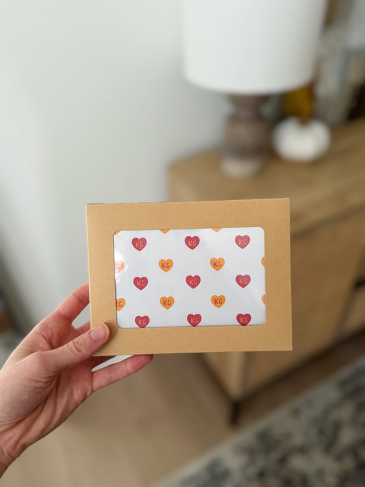 KC Heart Blank Cards (Set of 5)