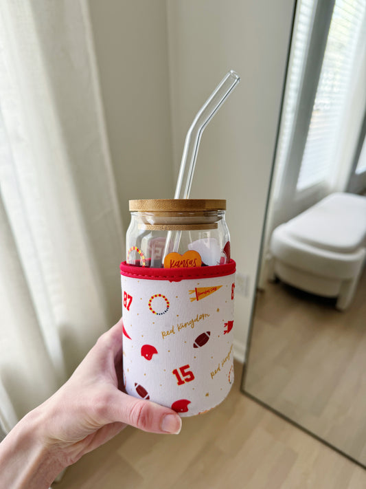 Kansas City Football Iced Drink Coozie