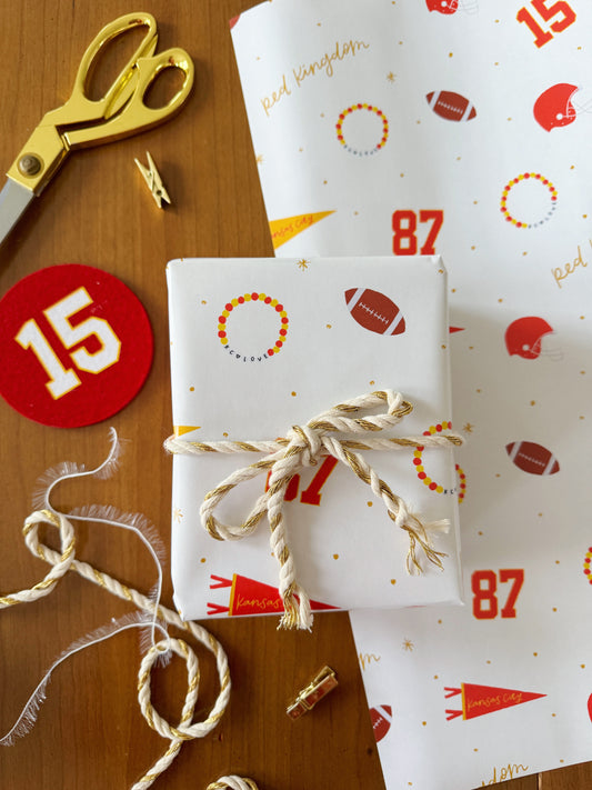 Kansas City Football Wrapping Paper