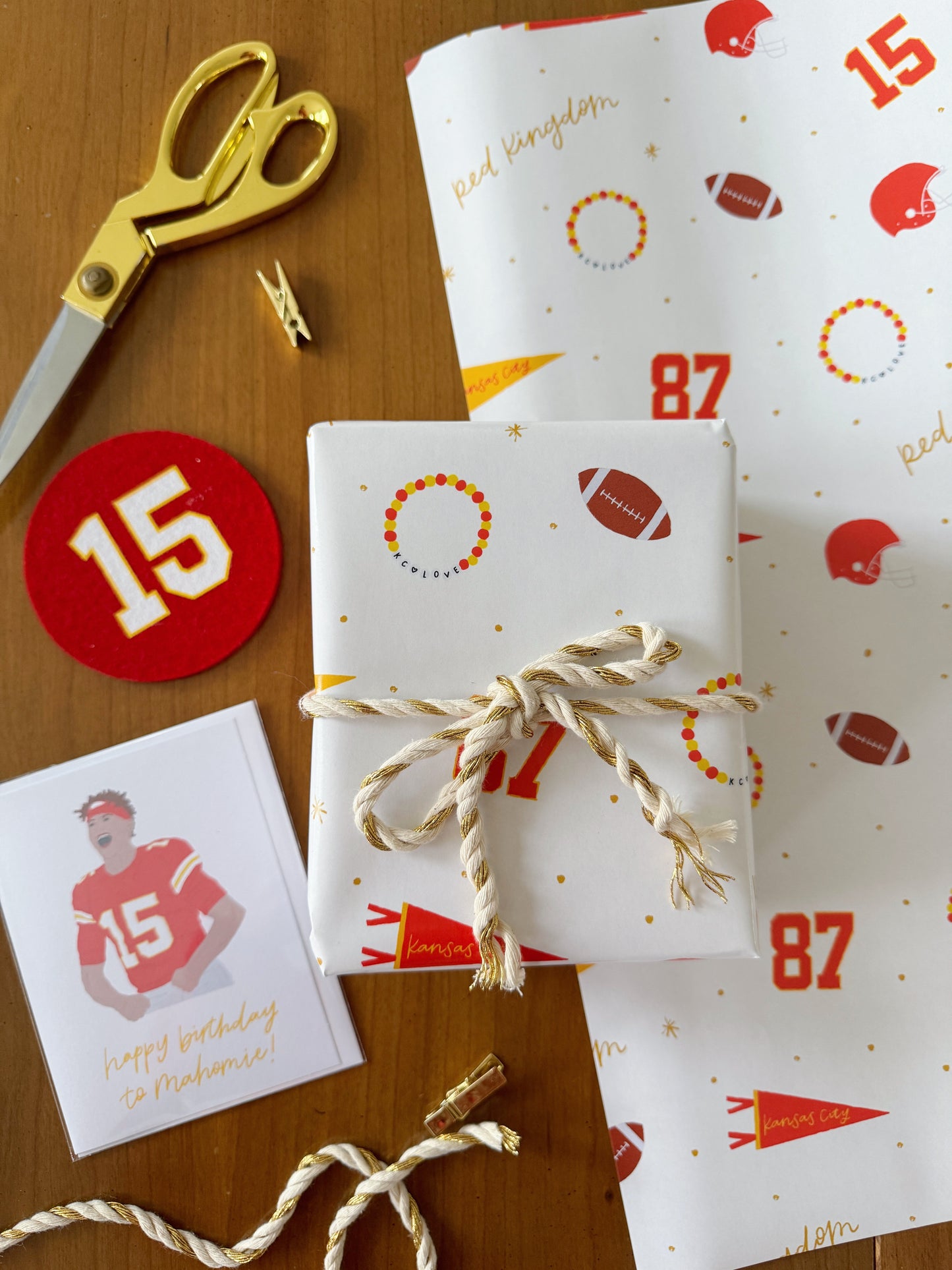 Kansas City Football Wrapping Paper