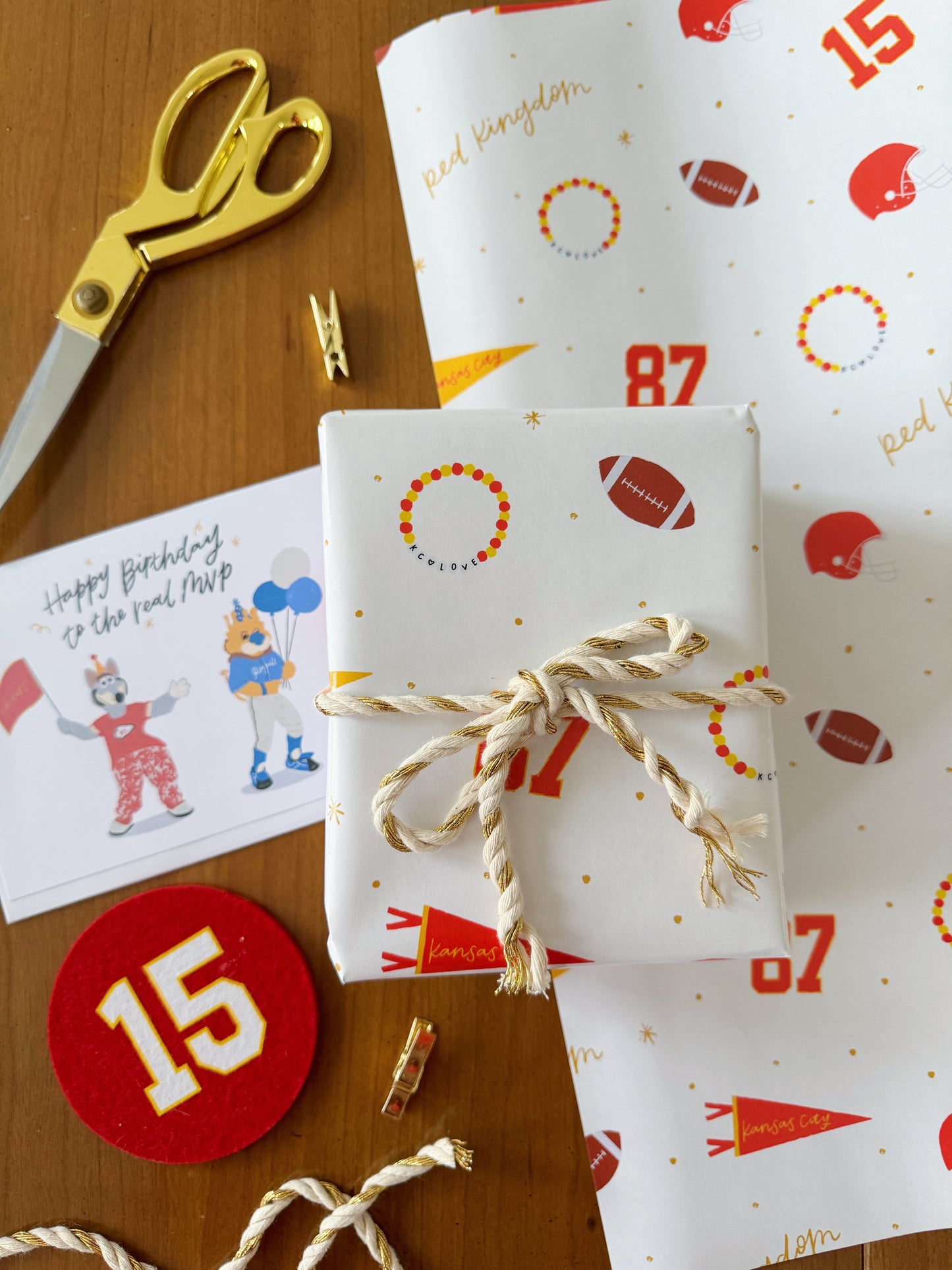 Kansas City Football Wrapping Paper