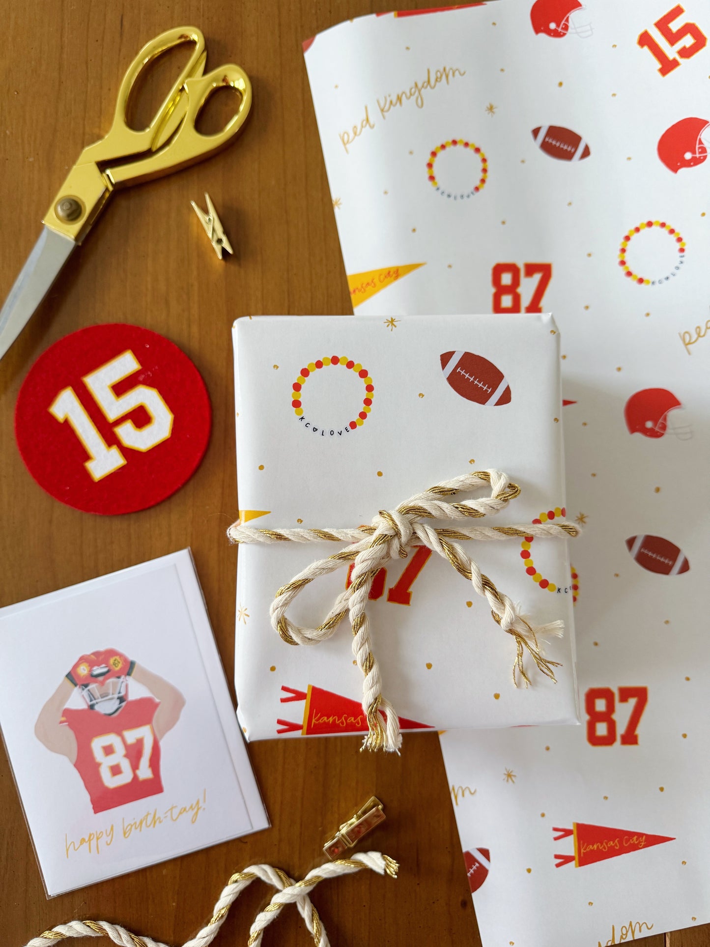 Kansas City Football Wrapping Paper