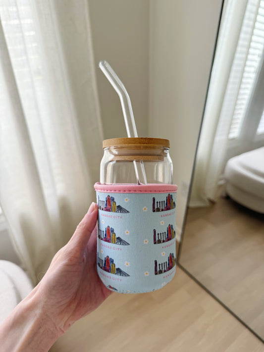 Kansas City Skyline Iced Drink Coozie