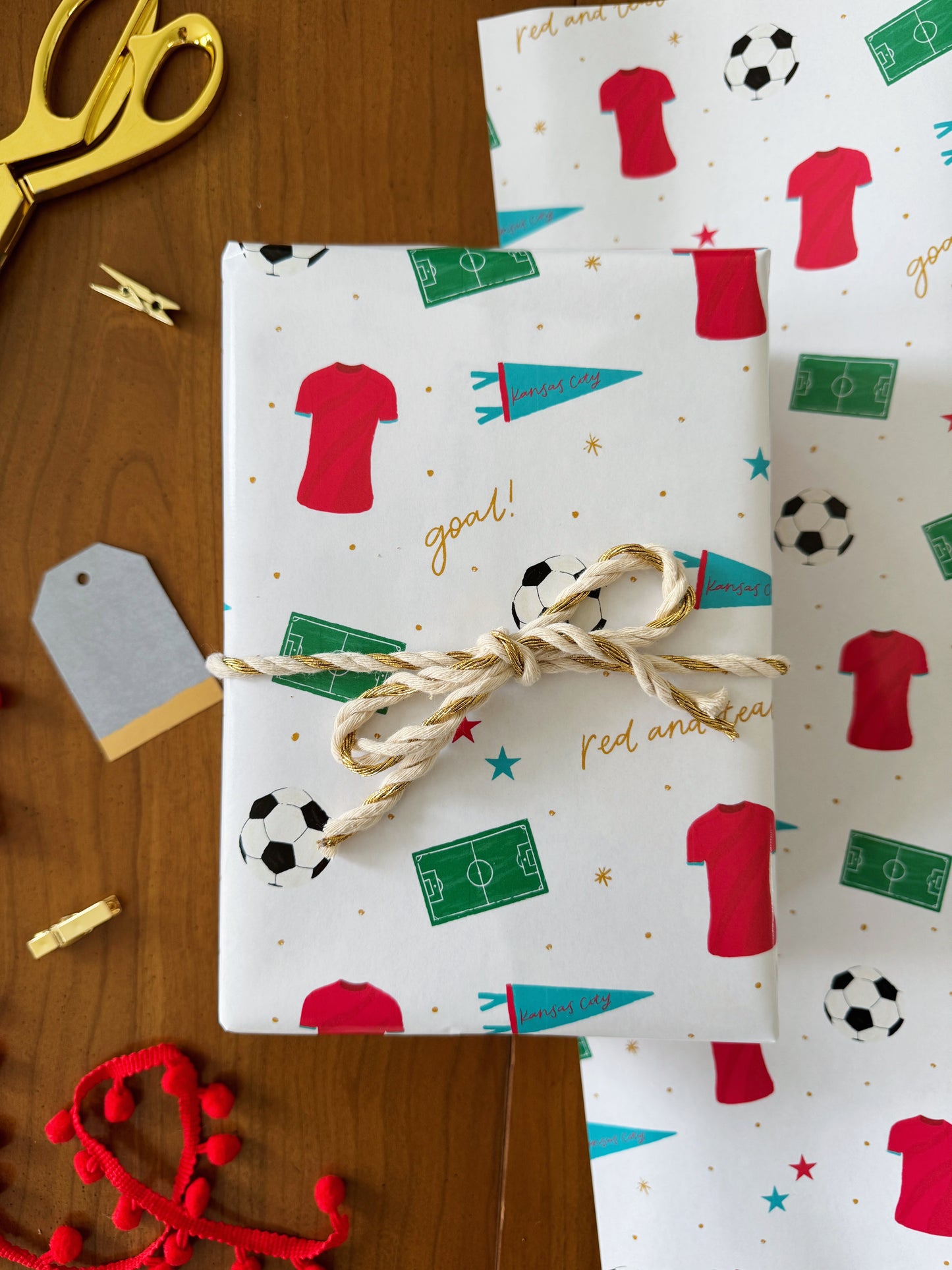 Kansas City Women's Soccer Wrapping Paper