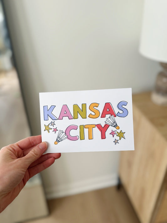 Kansas City Birdie Postcard
