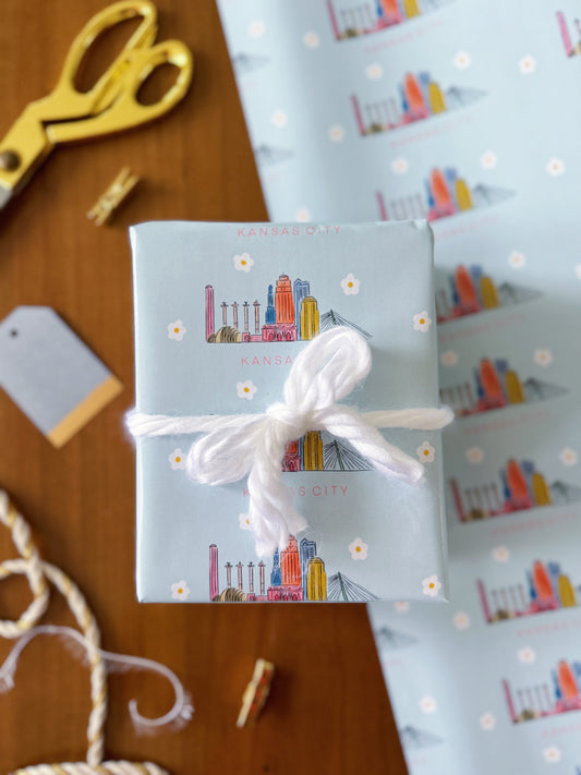 KC Skyline Wrapping Paper