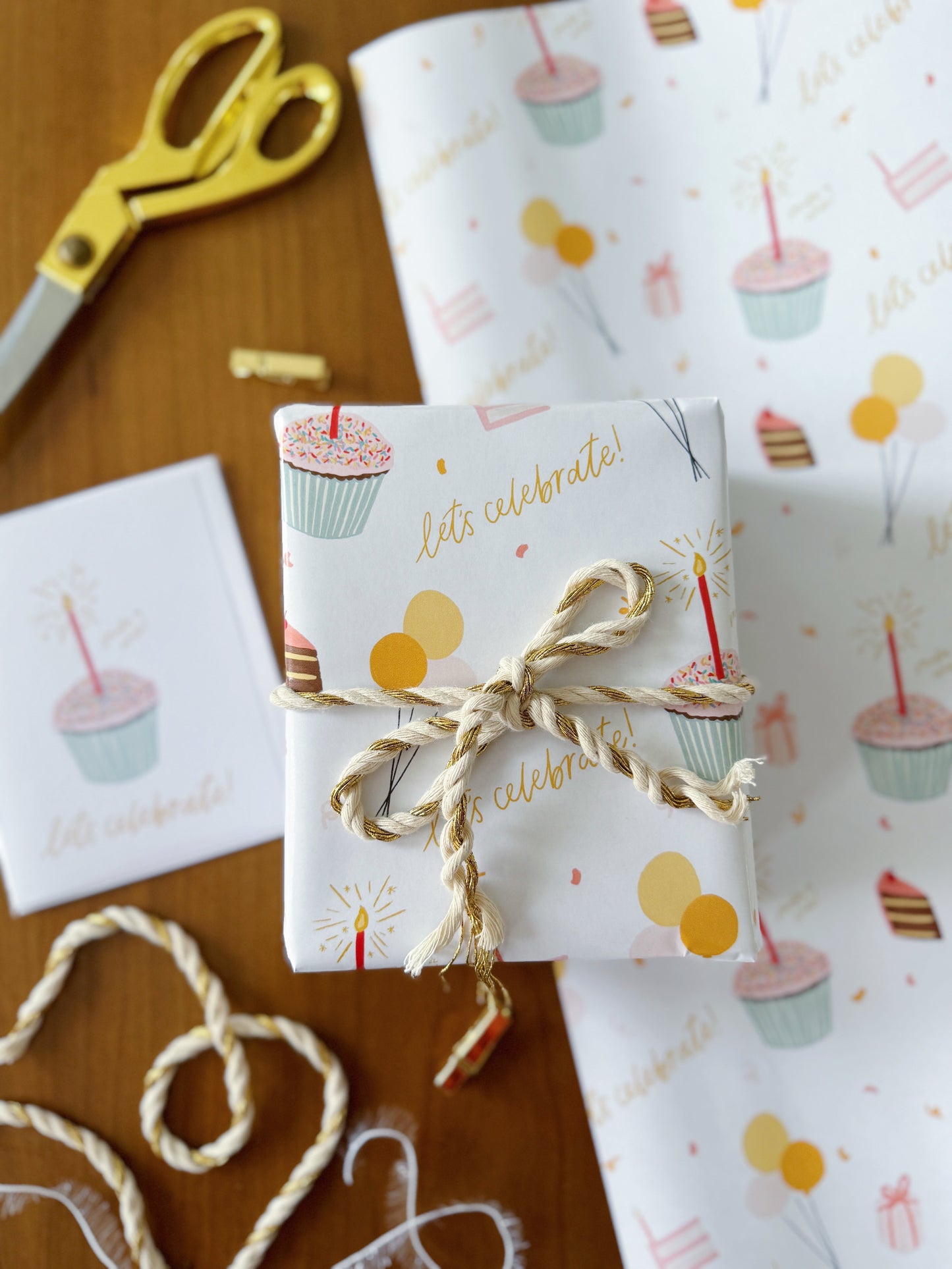 Let's Celebrate Birthday Wrapping Paper
