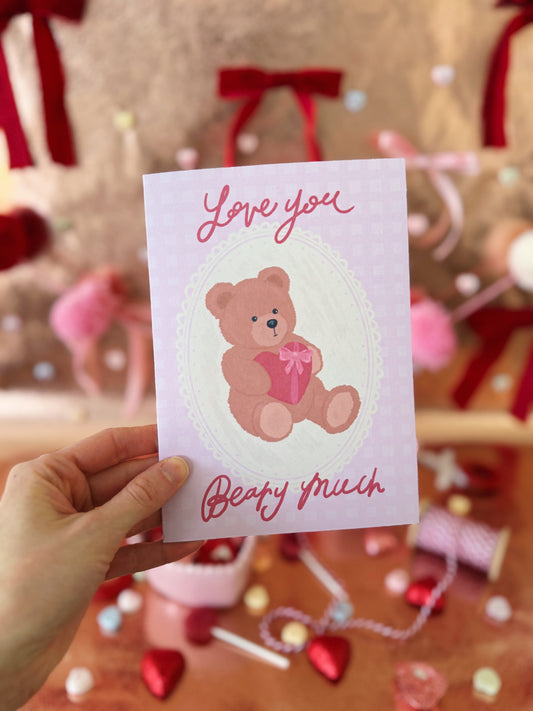 Love You Beary Much Valentine’s Day Card
