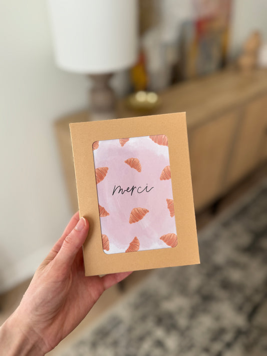 Croissant Thank You Cards (Set of 5)