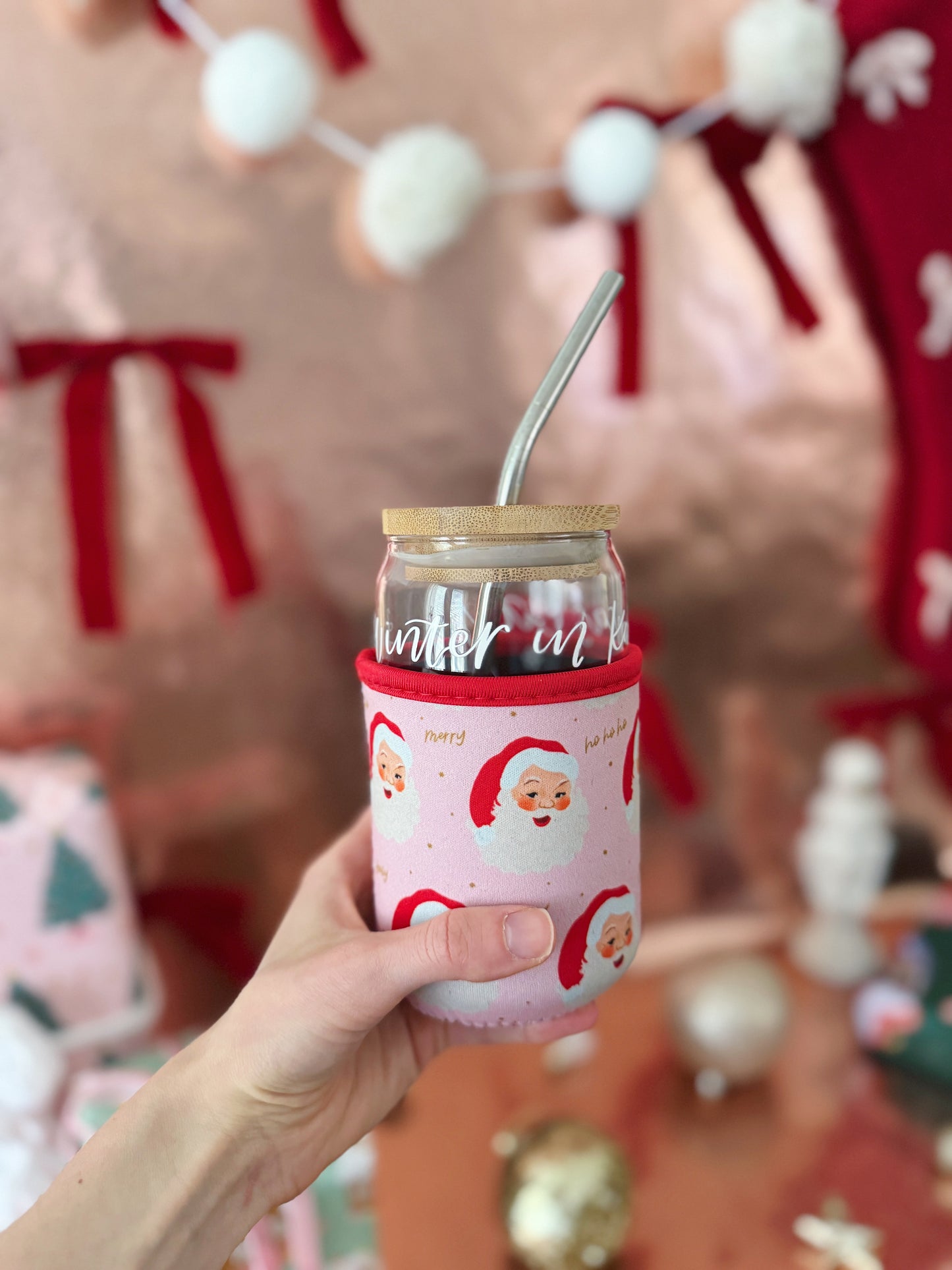 Santa Claus Iced/Hot Drink Coozie