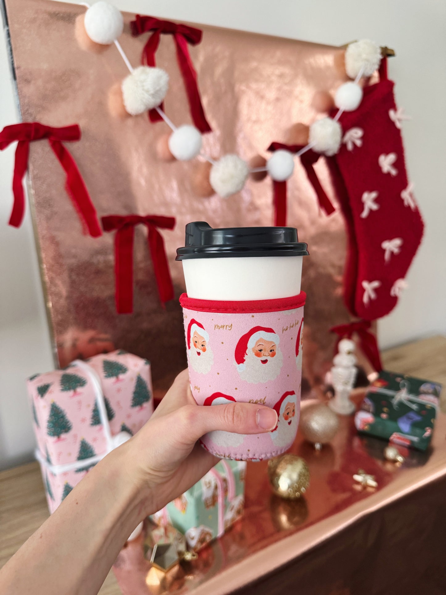 Santa Claus Iced/Hot Drink Coozie