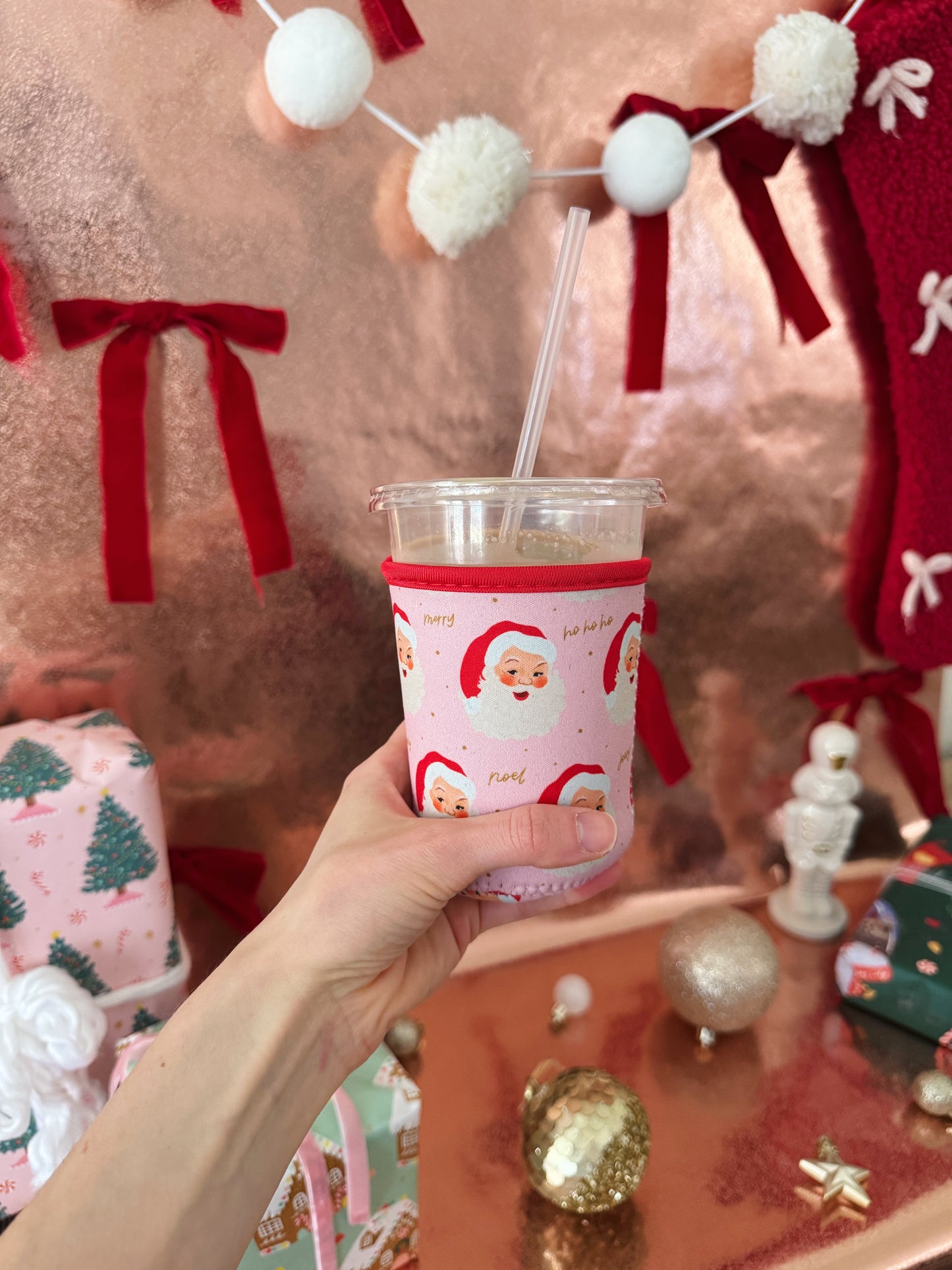Santa Claus Iced/Hot Drink Coozie