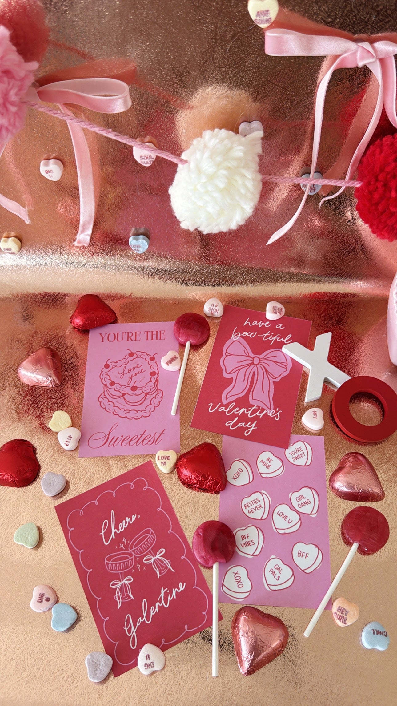 Valentine's Day Perforated Mini Card Pack