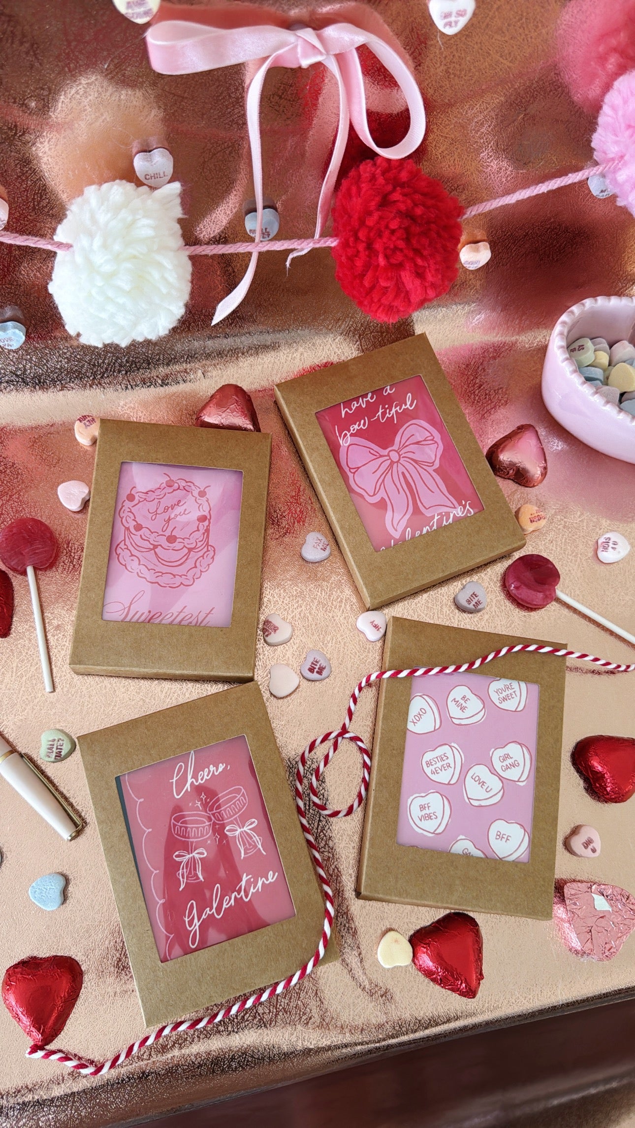 Valentine's Day Perforated Mini Card Pack