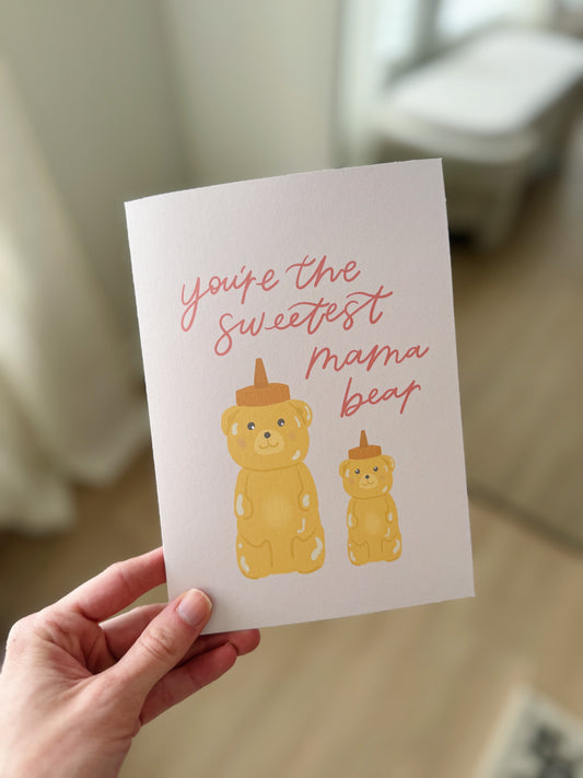 You're the Sweetest Mama Bear Mother's Day Card