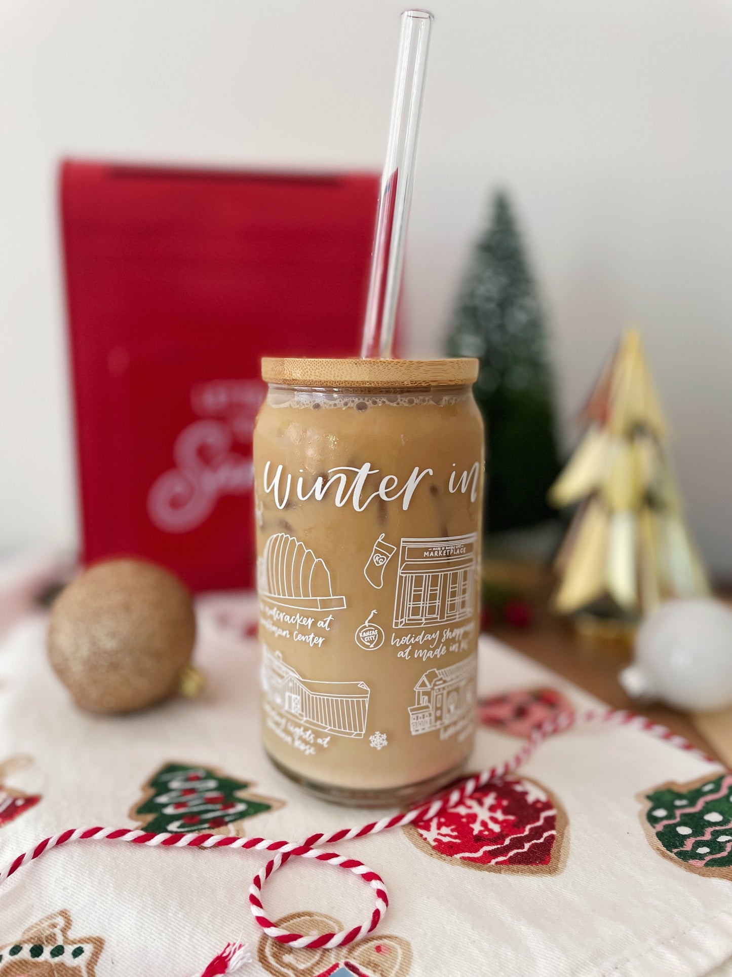 Winter in Kansas City Glass Cup