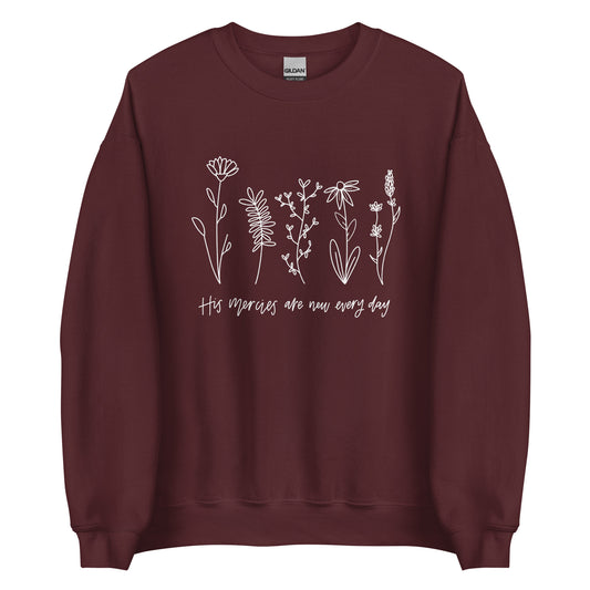 His Mercies Are New Every Day Crewneck